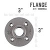 Stz Industries Pipe Decor Iron Flange 3/4 in. 310 F-34-2
